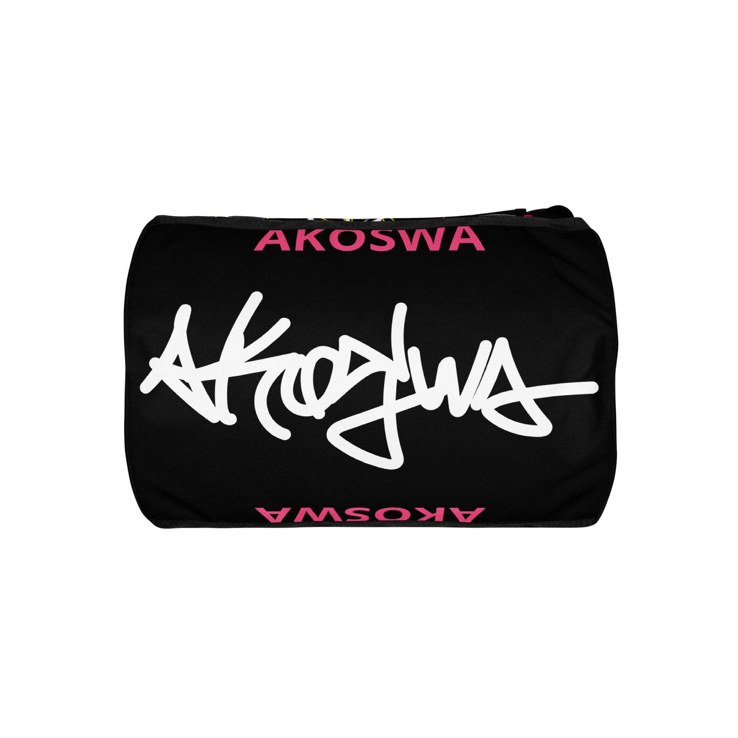 AKOSWA All-over Graffiti Print Gym Bag